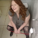 A plump girl with red hair role plays and speaks to you as if you are her husband. She tells you about her day at work and how she likes to save her poop time for you. Pooping sounds and plops are audible. Over 19 minutes.